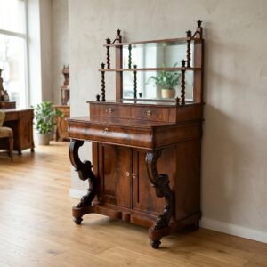 Dames-Bureau Secretaire Biedermeier 1850 Mahonie