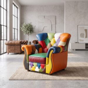 Chesterfield Fauteuil Leder Model Carnaval