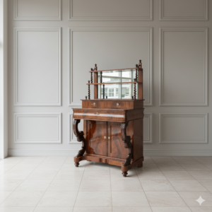 Dames-Bureau Secretaire Biedermeier 1850 Mahonie