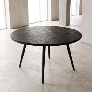Eettafel Rond Zwart Ø 1,10 m