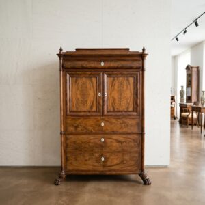 Kabinetkast Zilverkast Biedermeier 1850 Mahonie