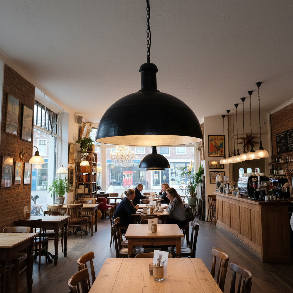 Lamp Hanglamp Industrielamp Ø 1,26 m - Afbeelding 2