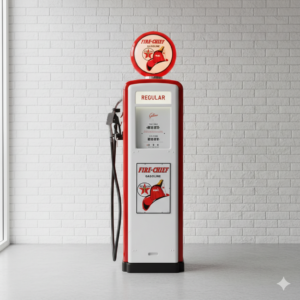 Benzinepomp Tankzuil Gilbarco 50er Jaren Texaco