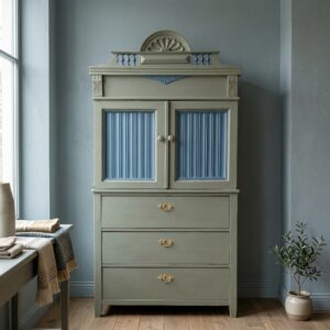 Kinderkabinet Kledingkast Jugendstil 1900 Grenen