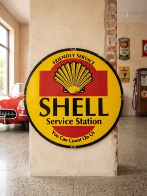 Reclamebord Shell Emaille
