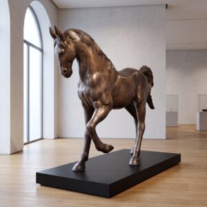 Beeld Tuinbeeld Paard 1,06 m Brons
