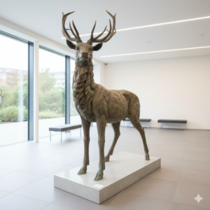 Beeld Tuinbeeld Hert Brons 2,80 m