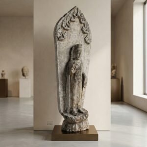 Indische God Kubera 1,70 m Steen