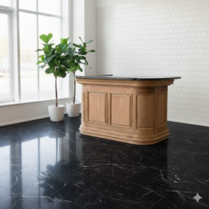 Engelse Bar Schap Graniet Teak 2,08 m