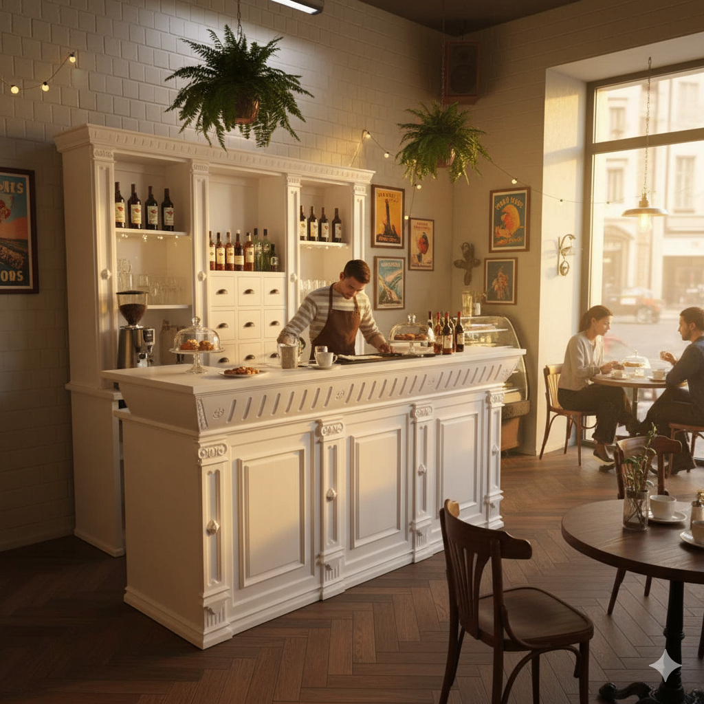 Toonbank Anna 2,50 m Teak - Afbeelding 2