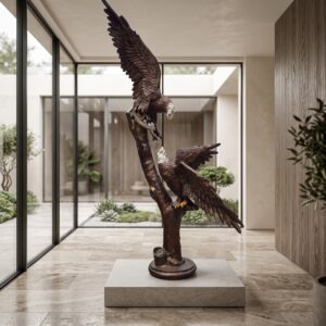 Beeld Tuinbeeld Adelaar Brons 1,55 m