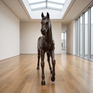 Beeld Tuinbeeld Pony Brons 1,40 m