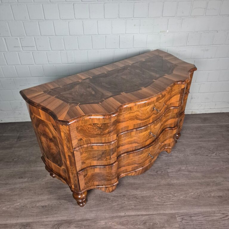 Commode Barok 1850 Noten - Afbeelding 4