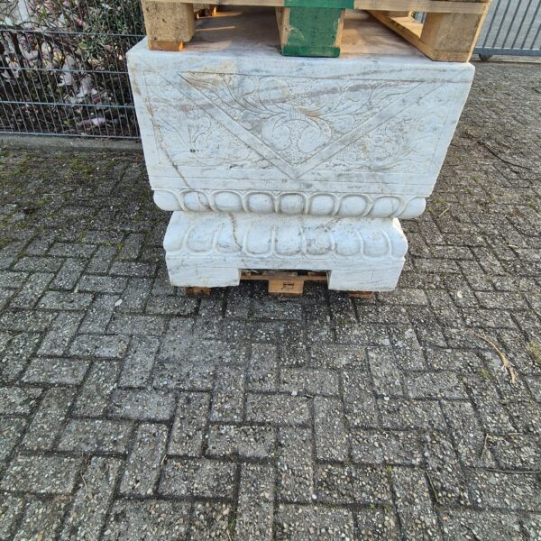 Marmeren Beeld Tuinbeel Leeuw op Sokkel 1,65 m - Afbeelding 10
