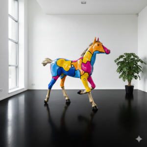 Beeld Veulen Paard Brons Pop-Art Stijl 1,15 m