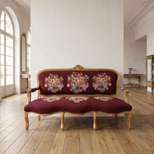 Sofa Bank Biedermeierstijl Bordeaux 1,70 m