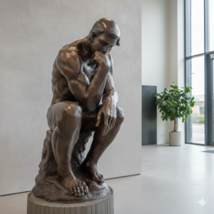 Beeld Tuinbeeld Der Denker Brons 1,80 m