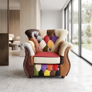 Chesterfield Fauteuil Leder Model Carnaval