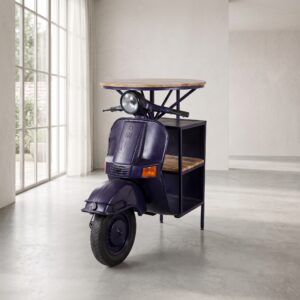 Statafel Bartafel Scooter Mangohout Metaal 1,07 m