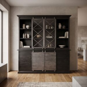 Vitrine Kast Boekenkast Teak 1,92 m