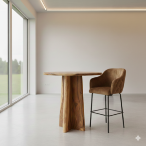 Statafel Bartafel Teak Ø 0,90 m