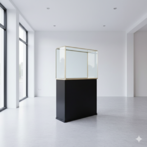 Vitrine Vitrinekast Messing 1,10 m