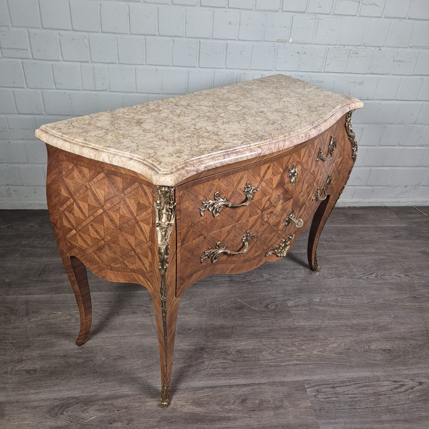 Commode Neo-Barok Noten 1,13 m - Afbeelding 5