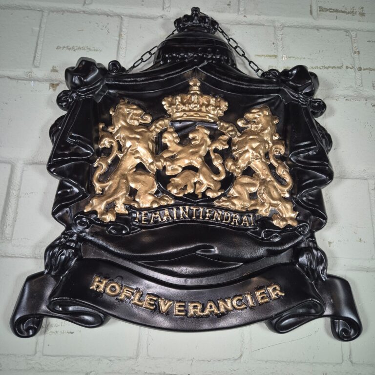 Wapenschild Je Maintiendrai / Hofleverancier Aluminium 0,43 m - Afbeelding 3