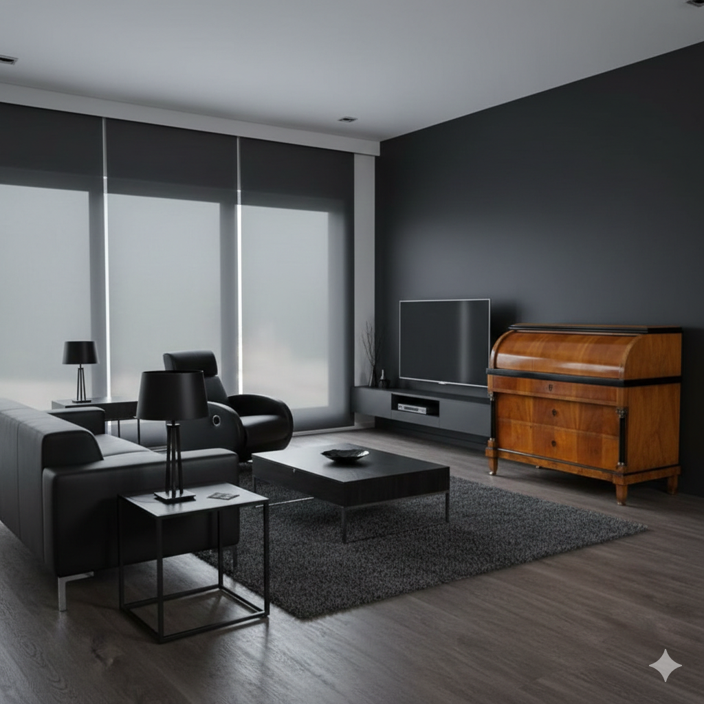 Secretaire Biedermeier 1820 Kersen - Afbeelding 2