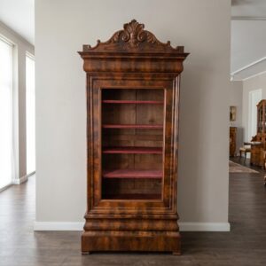 Vitrine Servieskast Biedermeier 1850 Mahonie