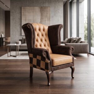 Chesterfield Fauteuil Leder Model Louis