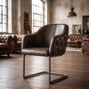 Eetkamerstoel Leder Coffee