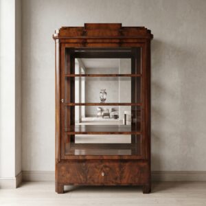 Vitrine Servieskast Biedermeier 1820 Mahonie