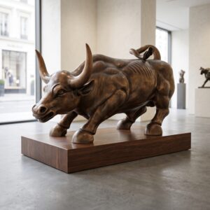 Beeld Stier Brons 0,60 m