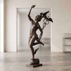 Beeld Tuinbeeld Hermes Brons 1,60 m