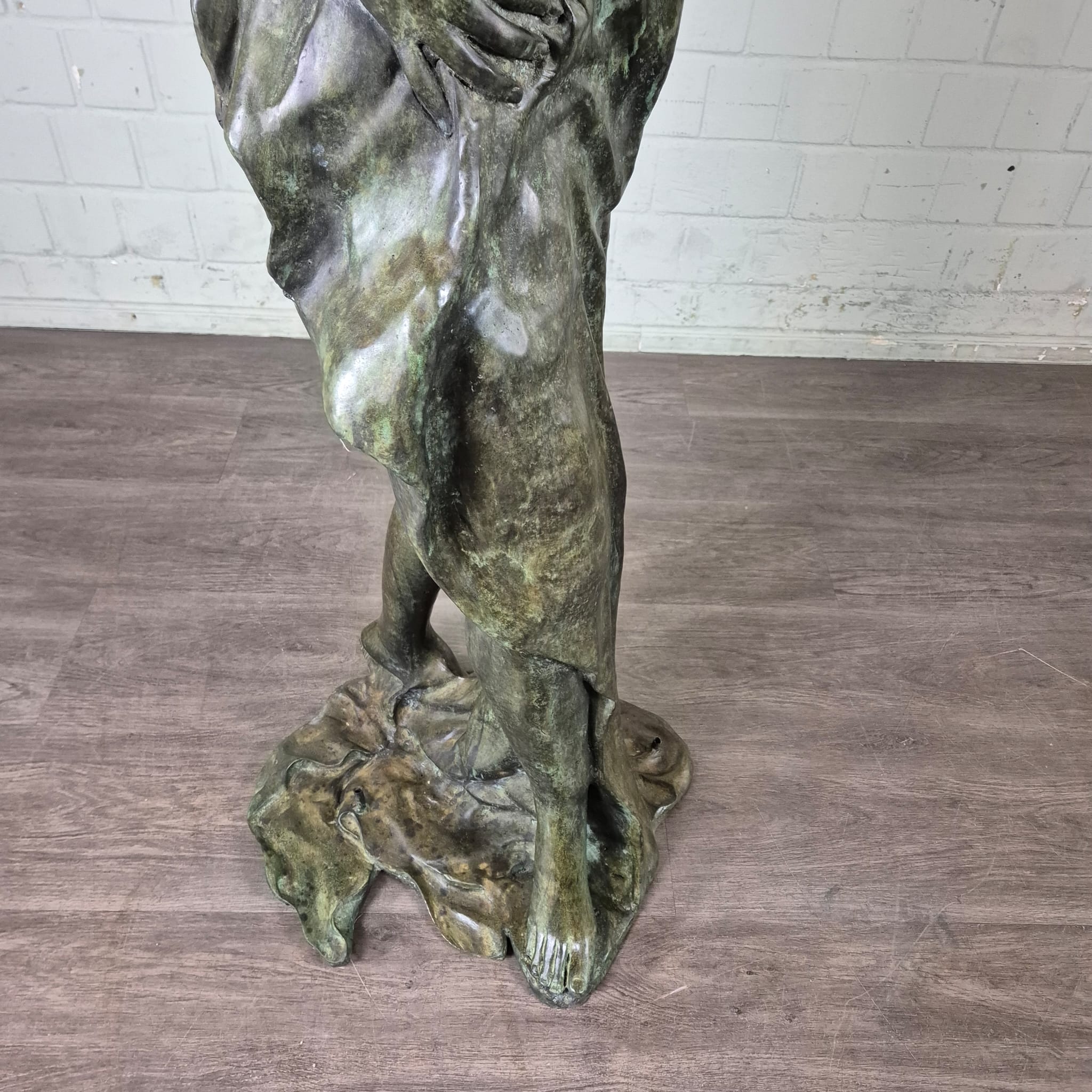 Beeld Tuinbeeld Vrouw Brons 1,62 m - Afbeelding 4