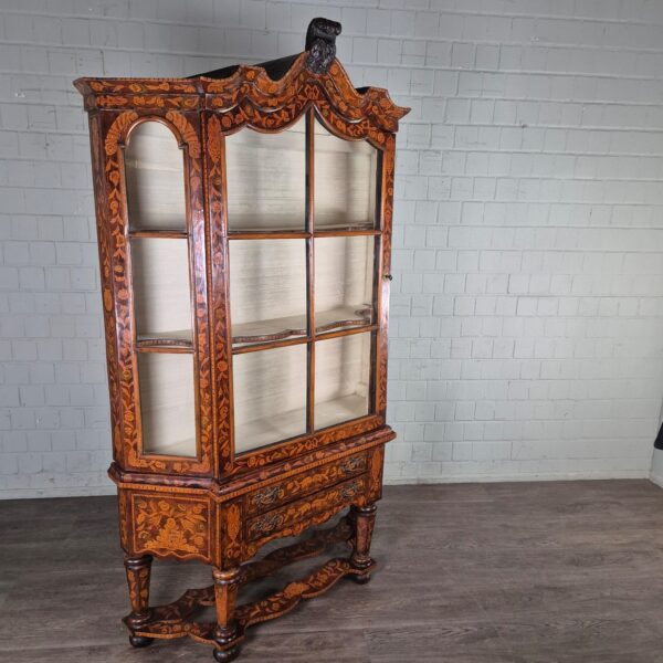 Vitrine Kabinetkast Servieskast Barok 1780 Noten - Afbeelding 3