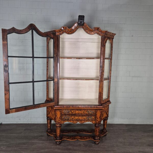 Vitrine Kabinetkast Servieskast Barok 1780 Noten - Afbeelding 15