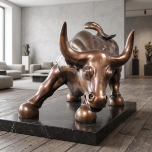 Beeld Sculptuur Stier Brons 0,50 m
