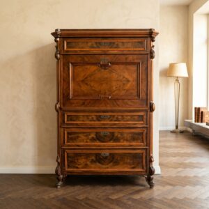 Secretaire Louis Philippe 1860 Mahonie