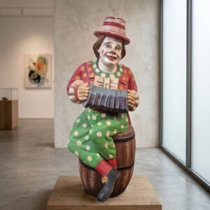 Decoratie Clown Eiken Antiek