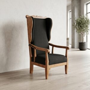 Oorfauteuil Fauteuil Empire 1820 Massief Hout