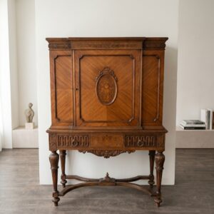 Louis-XIV-Stijl Kabinet met Kruispoot 1950 Mahonie