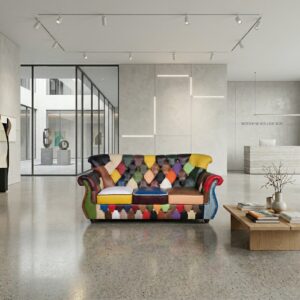 Chesterfield Bank Leder Model Carnaval 1,90 m