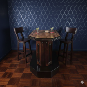 Minibar Statafel Eiken Mahonie 1,27 m