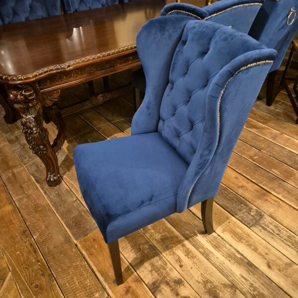 Eetkamerstoel Chesterfield Blauw - Afbeelding 4