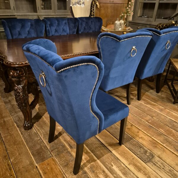 Eetkamerstoel Chesterfield Blauw - Afbeelding 7