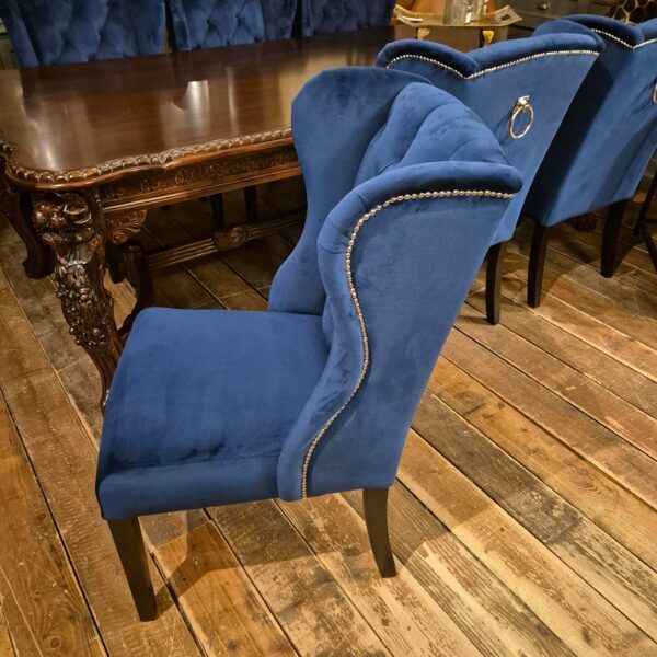 Eetkamerstoel Chesterfield Blauw - Afbeelding 5