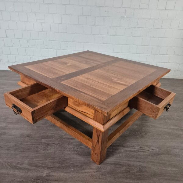 Salontafel Teak 1,10 m x 1,10 m - Afbeelding 7