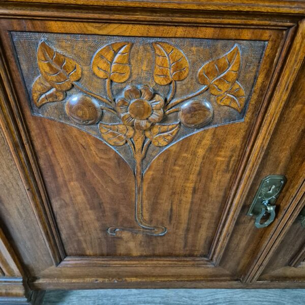 Buffetkast Kast Jugendstil 1900 Noten - Afbeelding 9